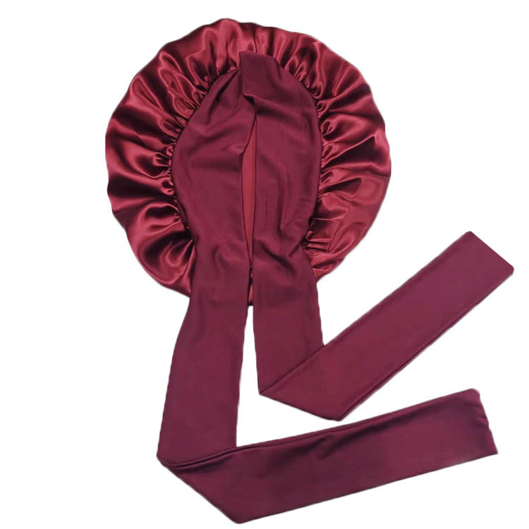 Luxury Single-Layer Satin Nightcap – Smooth, Breathable & Hair-Protective