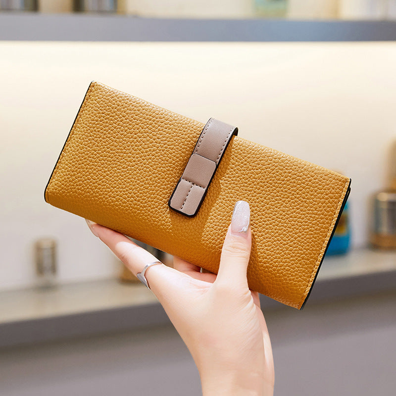 Elegant Fold Wallet – Multi-Pocket Large Capacity Purse for Women