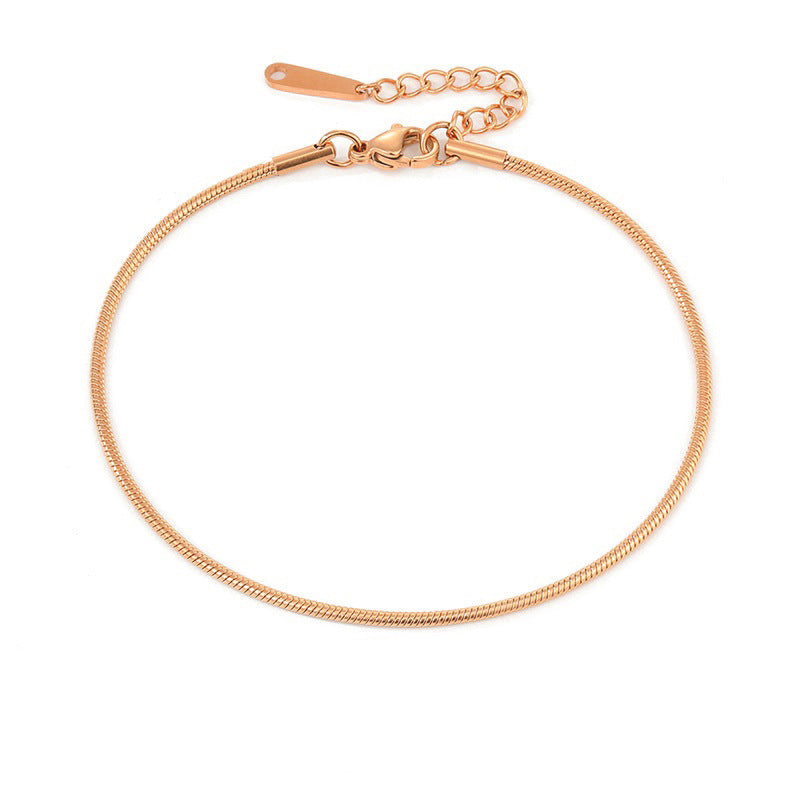Minimalist Gold Stainless Steel Anklet – Adjustable & Everyday Chic