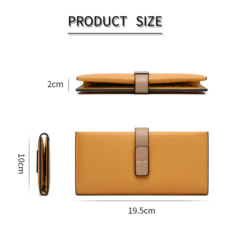 Elegant Fold Wallet – Multi-Pocket Large Capacity Purse for Women