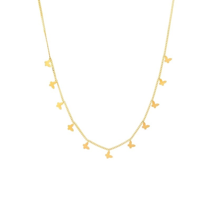 Delicate Gold Butterfly Necklace – Charming & Feminine Design