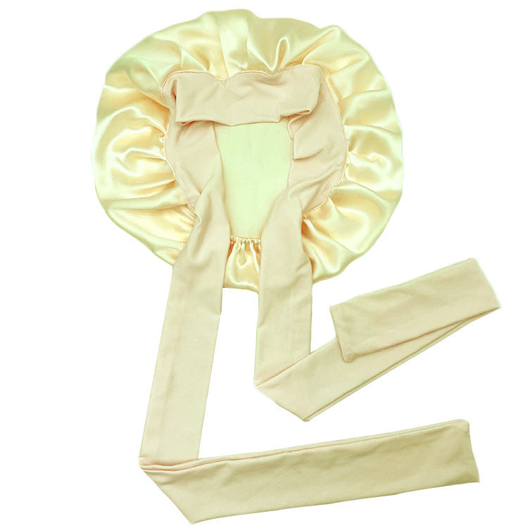 Luxury Single-Layer Satin Nightcap – Smooth, Breathable & Hair-Protective