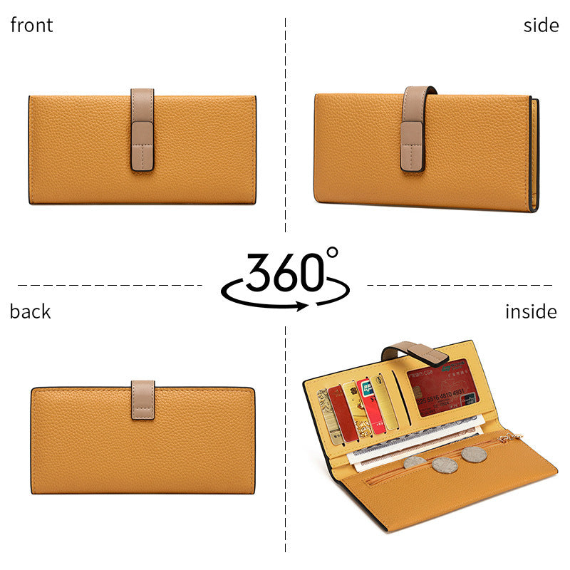 Elegant Fold Wallet – Multi-Pocket Large Capacity Purse for Women