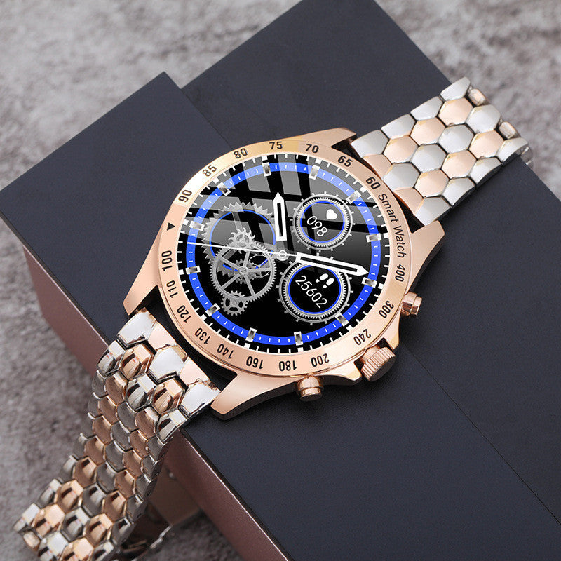 Luxury Rose Gold Smartwatch for Women – Health Tracker with Elegant Style