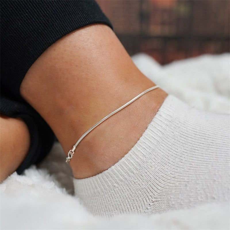 Minimalist Gold Stainless Steel Anklet – Adjustable & Everyday Chic