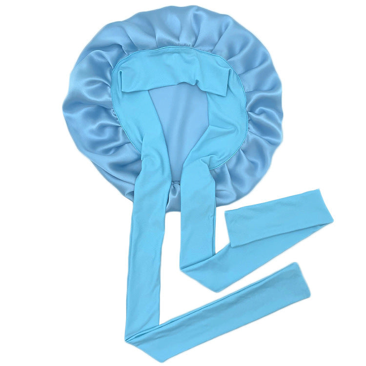 Luxury Single-Layer Satin Nightcap – Smooth, Breathable & Hair-Protective